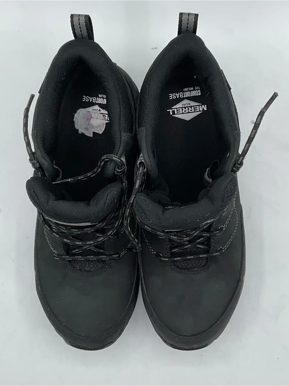 Merrell Work Men’s 8.5 M Black Leather Composite Toe Safety Work Boots ASTM